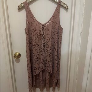 Free People Mauve Sleeveless Tunic